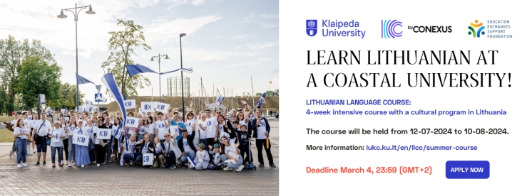 Invitation to Lithuanian Language and Culture Summer Courses in Klaipeda (Lithuania)