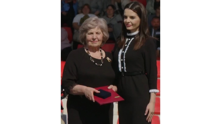 The Bashkan of Gagauzia Eugenia Gutul awarded Assoc. prof., PhD Ivanna  Bancova with the Order of Gagauzia &quot;Mihail Cakir&quot;