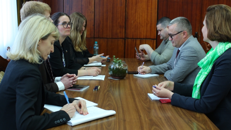 &Icirc;nt&acirc;lnirea rectorului Universității de Stat din Comrat cu reprezentanții Ambasadei Suediei