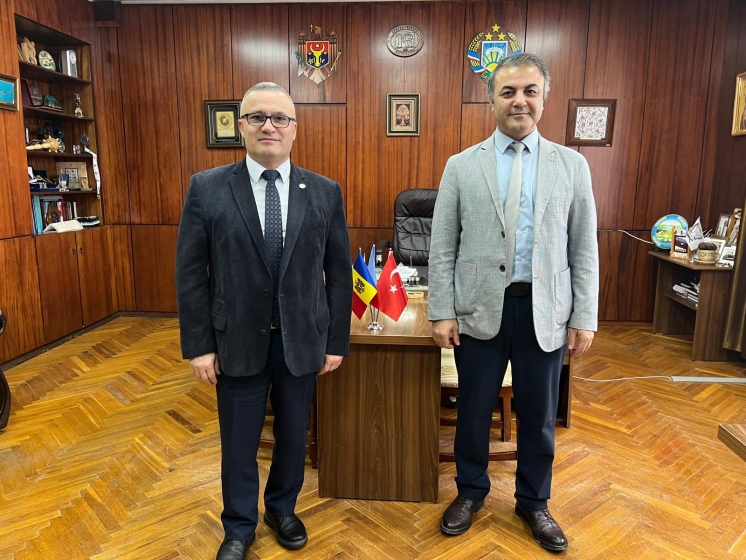 KDU Rekt&ouml;r&uuml;, TİKA Kişinev Koordinat&ouml;r&uuml; ile &ccedil;alışma toplantısı ger&ccedil;ekleştirdi