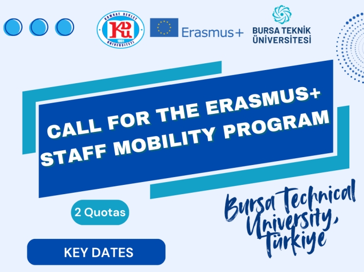 Apel pentru depunerea candidaturilor la programul Erasmus+ Staff Mobility for Teaching/Training la Universitatea Tehnică din Bursa, Republica Turcia