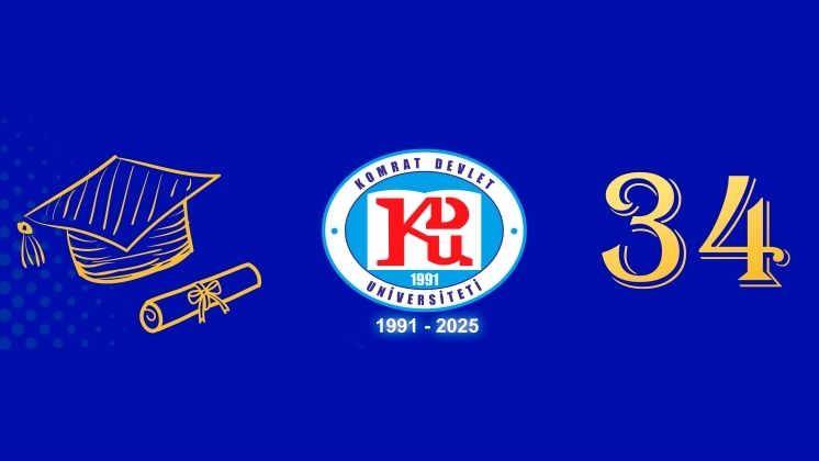 KDU Rekt&ouml;r&uuml;n&uuml;n, Komrat Devlet &Uuml;niversitesi&rsquo;nin Kuruluşunun 34. Yıld&ouml;n&uuml;m&uuml; M&uuml;nasebetiyle Tebrik Mesajı