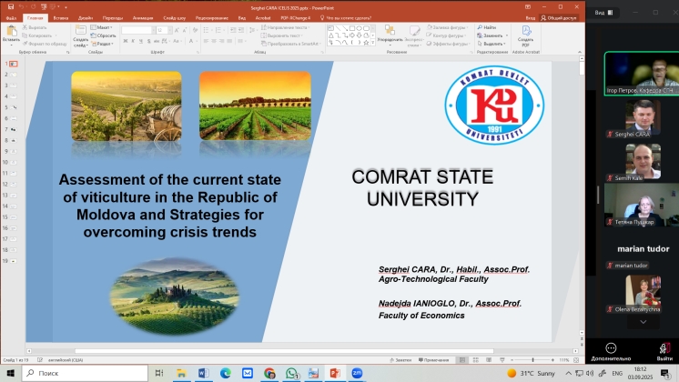 Сотрудники Аграрно-технологического факультета Комратского государственного университета приняли участие в работе 6-го Международного Конгресса по Инженерным и Биологическим Наукам