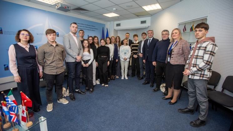 Participarea studenților și cadrelor didactice de la Universitatea de Stat Comrat (USC) la „Ziua Porților Deschise la Biroul de Legătură al NATO în Republica Moldova”