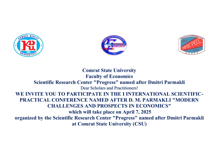 The 1st International Scientific and Practical Conference named after Dmitri Parmakli &quot;MODERN CHALLENGES AND PROSPECTS OF THE ECONOMY&quot;