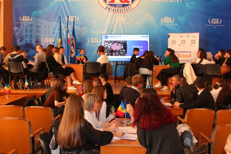 “Știu pentru ce Votez!” at Comrat State University