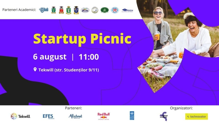 Участие студентов в мероприятии Tekwill Startup Picnic/Пикник стартапов