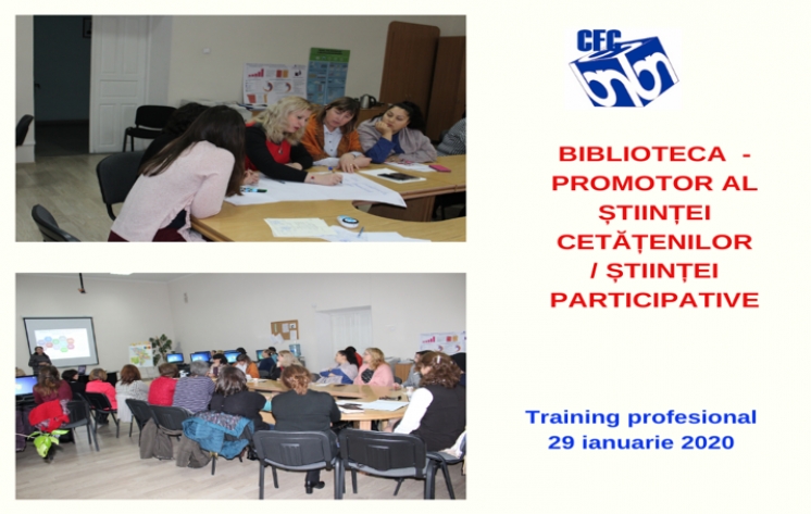 Training: Biblioteca - promotor al științei cetățenilor