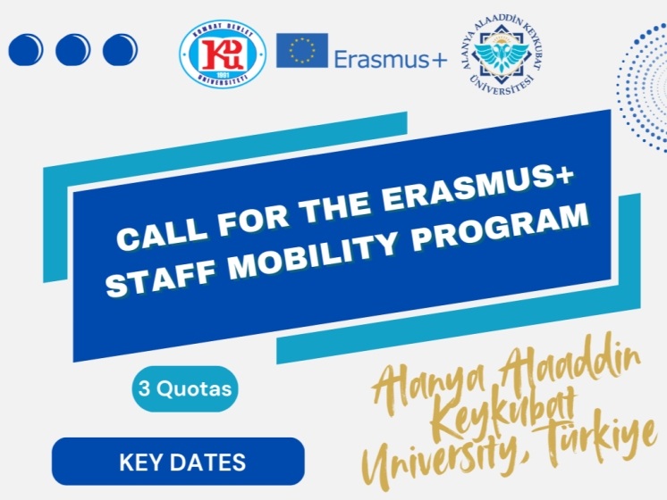 Прием заявок на участие в программе Erasmus+ Staff Mobility for Teaching/Training в Университете Аланья Алааддин Кейкубат, Республика Турция