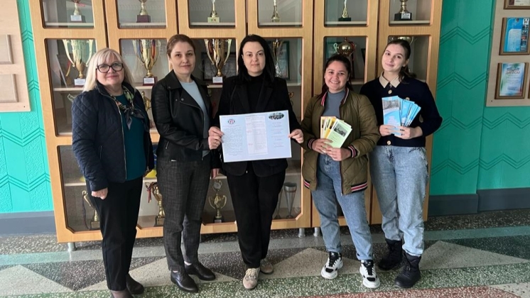 Преподаватели и студенты КГУ 14 апреля посетили лицей с. Копчак