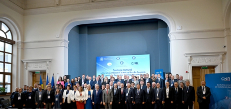 Rectorul Universității de Stat din Comrat a participat la lucrările ședinței comune a Consiliilor Naționale ale Rectorilor din Rom&acirc;nia și Republica Moldova