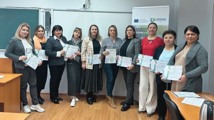 The 2nd informational seminar within the framework of the project «UPGRADE - ENHANCING GRADUATES&#039; EMPLOYABILITY TRACKING IN MOLDOVA» was held at Comrat State University