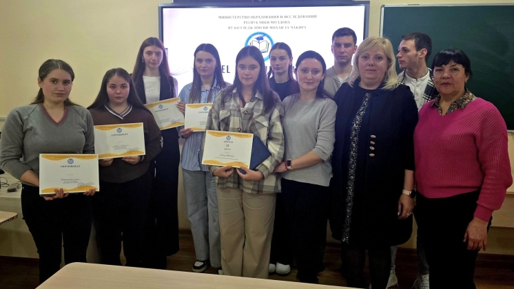 Participarea unui profesor al Catedrei de Economie a Universității de Stat din Comrat în calitate de membru al juriului la concursul de Idei de Afaceri la Colegiul M. Ceachir