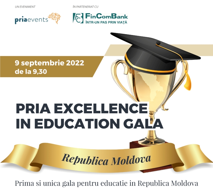 Image description INVITAȚIE la prima și unica Gala de Excelență in Educația din Republica Moldova &icirc;n 9 septembrie 2022, la ASEM
