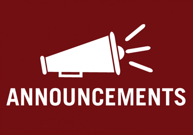 ANNOUNCEMENT
