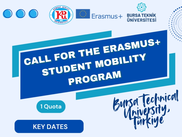 Call for Applications for the Erasmus+ Student Mobility for Traineeship Program at Bursa Technical University, T&uuml;rkiye
