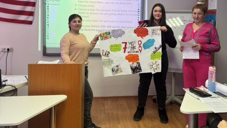 Komrat Devlet Üniversitesi Yabancı Diller Bölümü öğrencileri özel bir makale türü olan “Listicle” yazma konusunda ustalaştılar