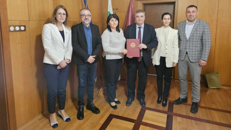 Signing of a Memorandum of Cooperation between University of National and World Economy (Bulgaria) and Comrat State University (Moldova)
