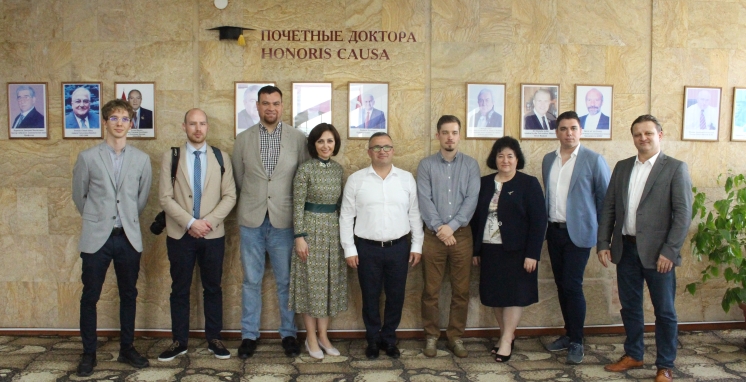 Meeting of the rector of CSU with the delegation from Embassy of Hungary in the Republic of Moldova