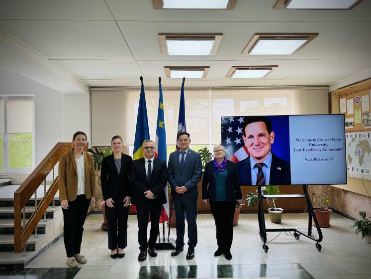 Vizita reprezentanților Ambasadei SUA la Universitatea de Stat din Comrat