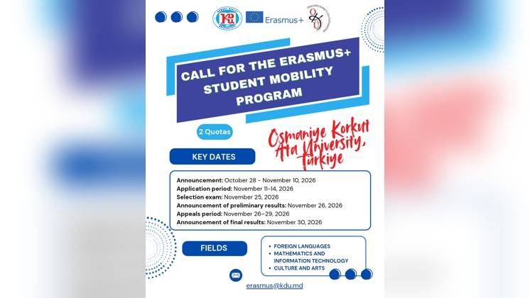 Osmaniye Korkut Ata &Uuml;niversitesi&rsquo;nde Erasmus+ Student Mobility for Traineeships Programına Katılım İ&ccedil;in Başvuru &Ccedil;ağrısı
