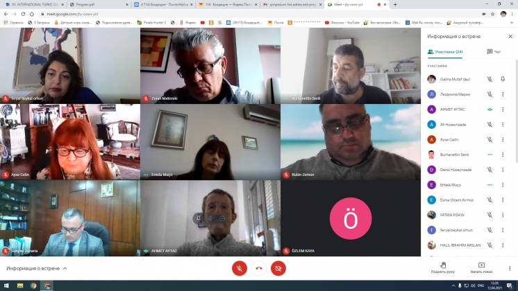 Итоги проведения XV Международного симпозиума &laquo;Тюркская культура, искусство и сохранение культурного наследия&raquo; (12-13-14 апреля 2021 г.)