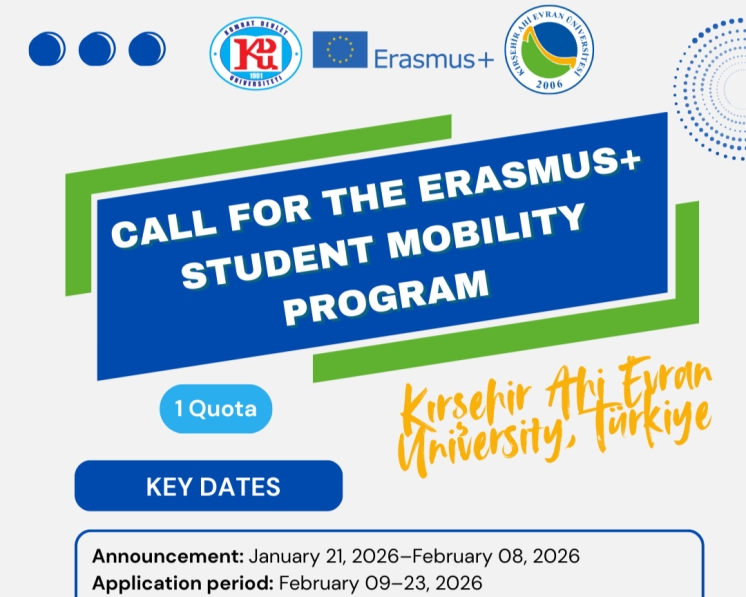 Kırşehir Ahi Evran &Uuml;niversitesi&rsquo;nde Erasmus+ &Ouml;ğrenim Hareketliliği Başvuru &Ccedil;ağrısı
