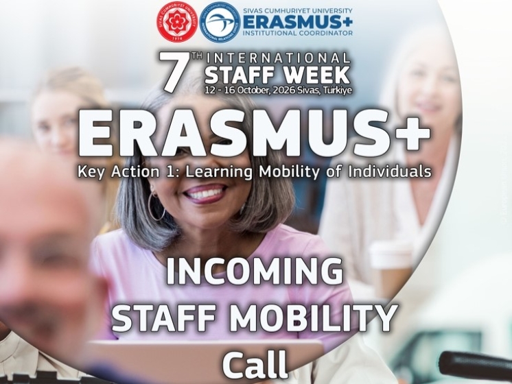 A fost deschis apelul pentru depunerea candidaturilor la programul Erasmus+ Staff Mobility la Sivas Cumhuriyet University