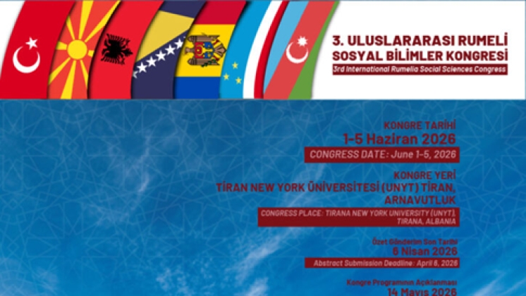 3. Uluslararası Rumeli Sosyal Bilimler Kongresi