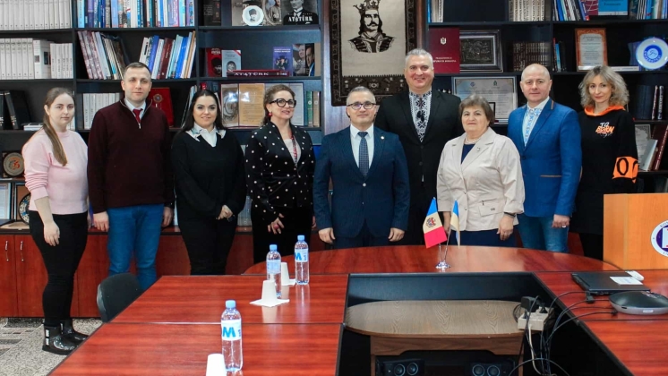 Rectorul Universitatea Umanistă de Stat din Ismail a efectuat o vizită la Universitatea de Stat din Comrat