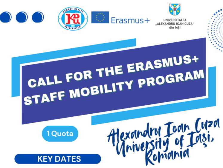 Romanya, Iași Alexandru Ioan Cuza &Uuml;niversitesi&rsquo;nde Erasmus+ Staff Mobility for Teaching Programına Katılım Başvurusu Duyurusu