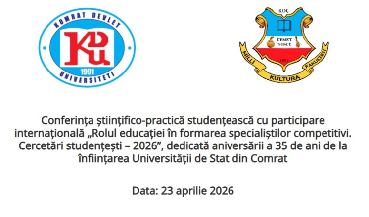 Rolul educației &icirc;n formarea specialiștilor competitivi. Cercetări studențești &ndash; 2026